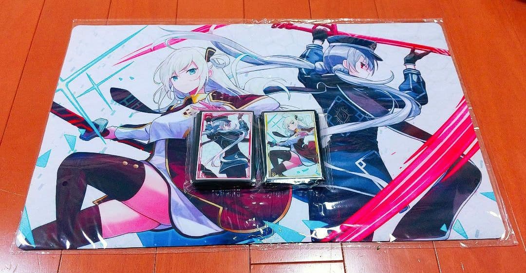 遊戯王　閃刀姫レイ　ロゼ　プレイマット　スリーブ　cake rabbits