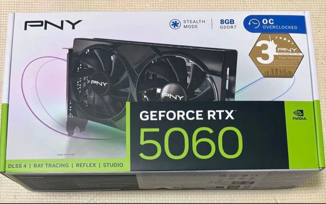 グラフィックボード・グラボ・ビデオカード PNY GeForce RTX 5060 8G VCG50608DFXPB1-O