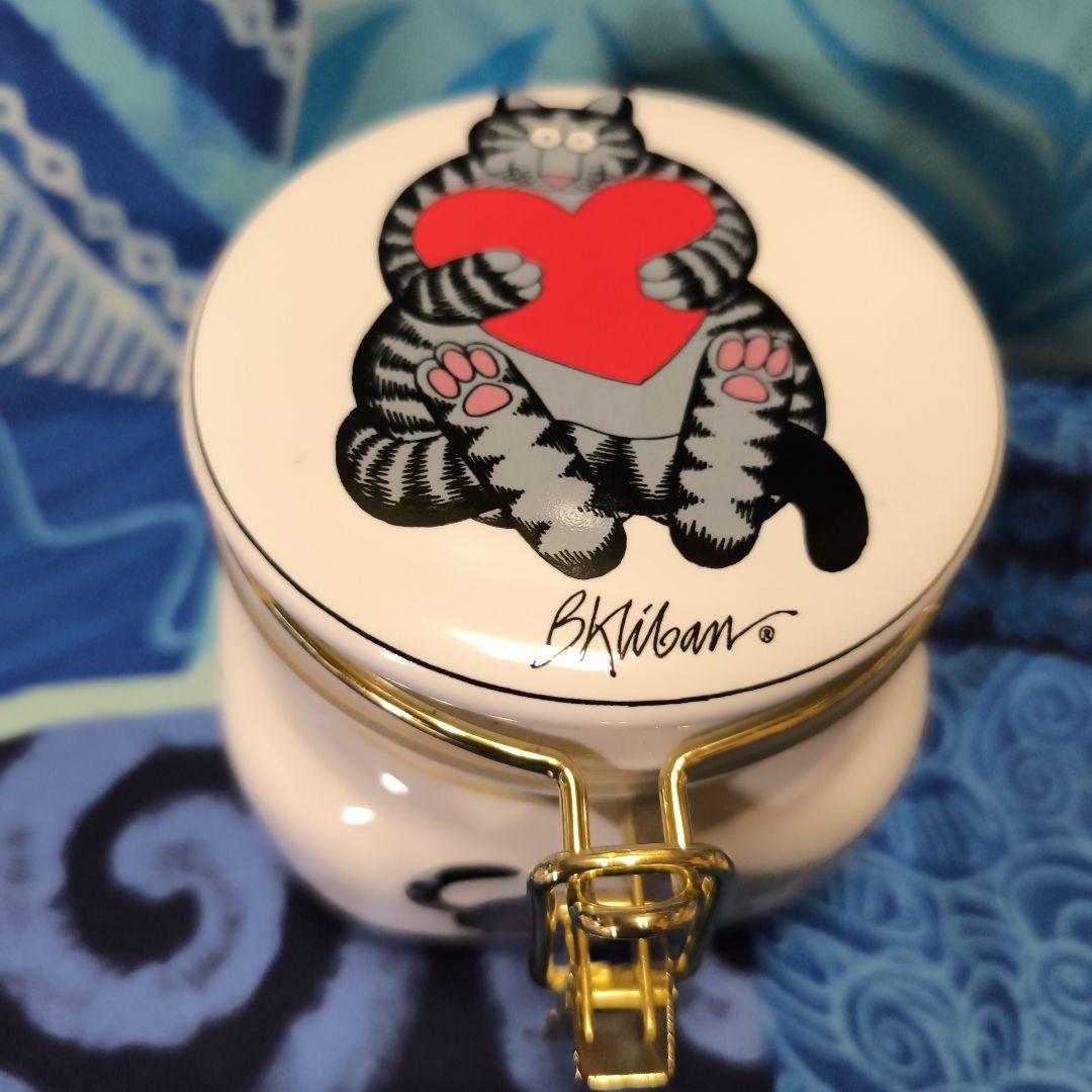 クリバンキャット猫デザイン 陶器製保存容器