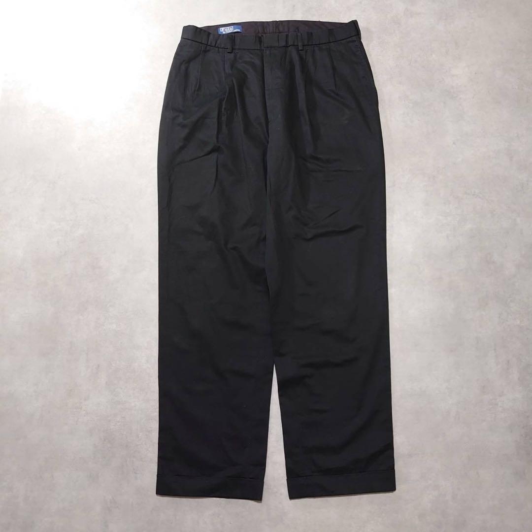 ポロチノPolo by Ralph Laurenツータックチノパンツ古着K281