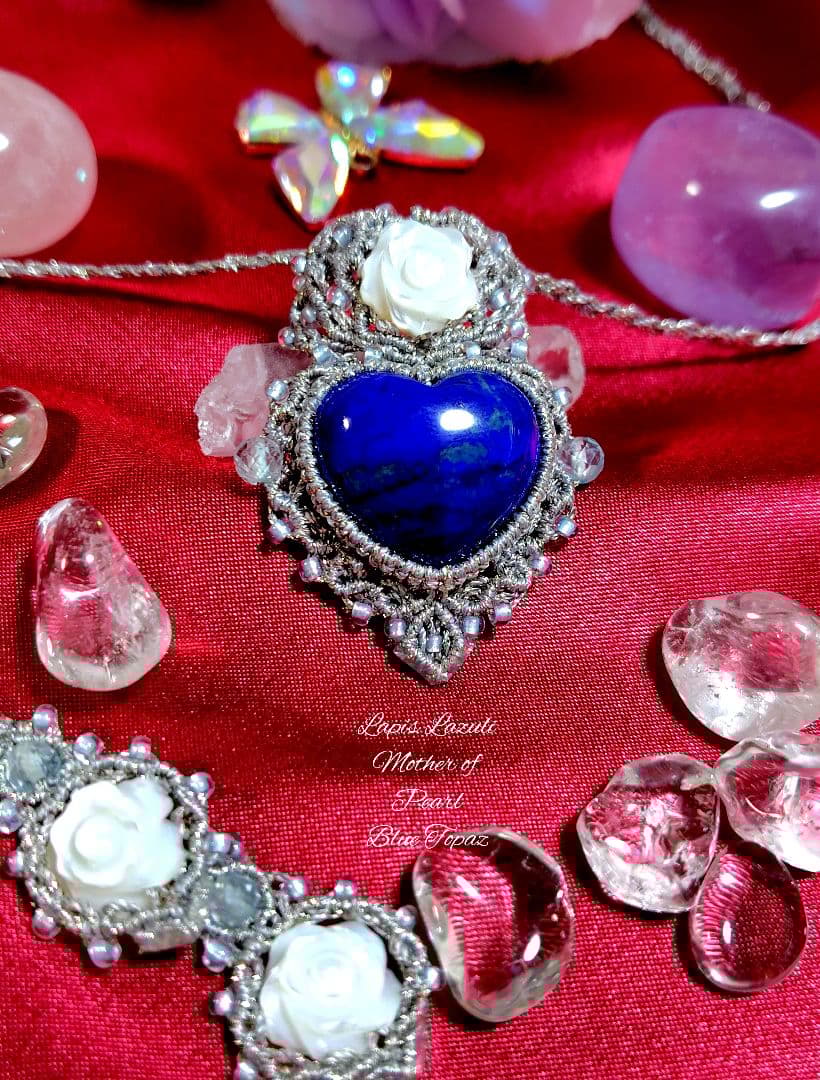 ♡ラピスラズリマクラメネックレス