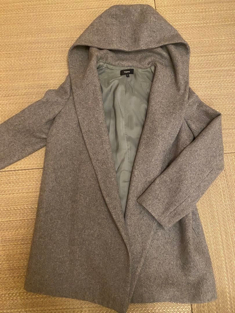 Sakko　Theory フード付きグレーコート