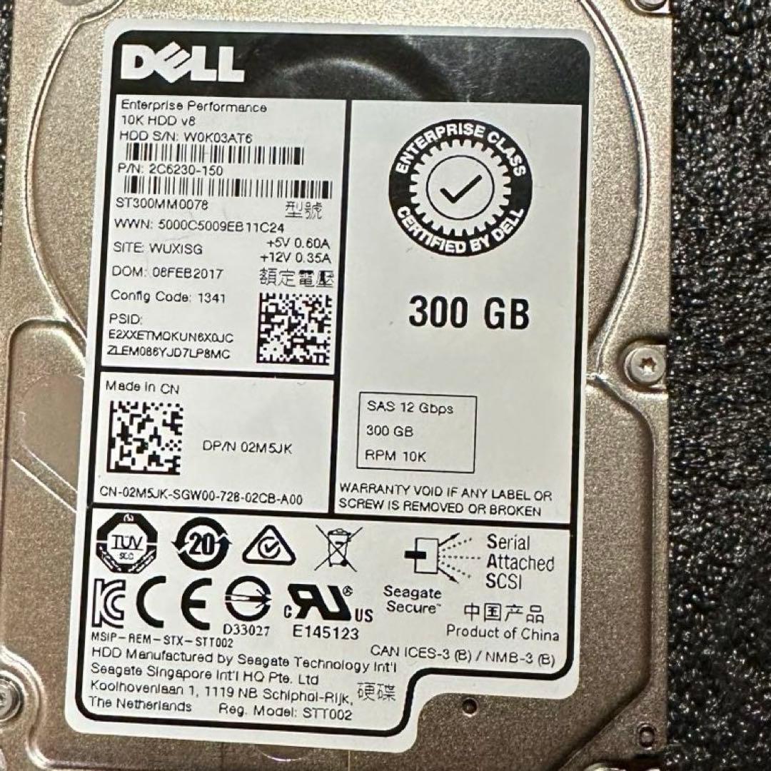 ‼️大幅値引き‼️ DELL サーバー　ハードディスクX６　ほぼ新品
