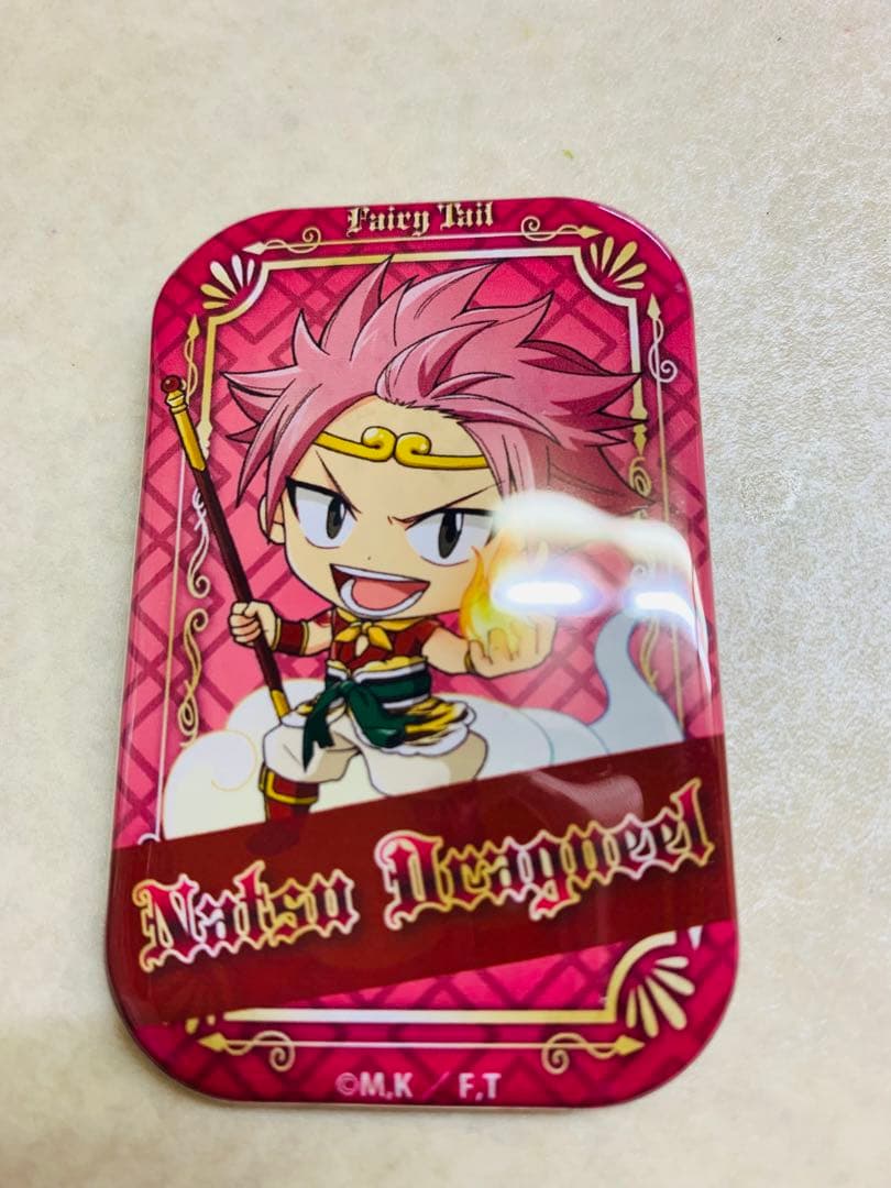 FAIRY TAIL ナツ 童話缶バッジ　スクエア　まるかく