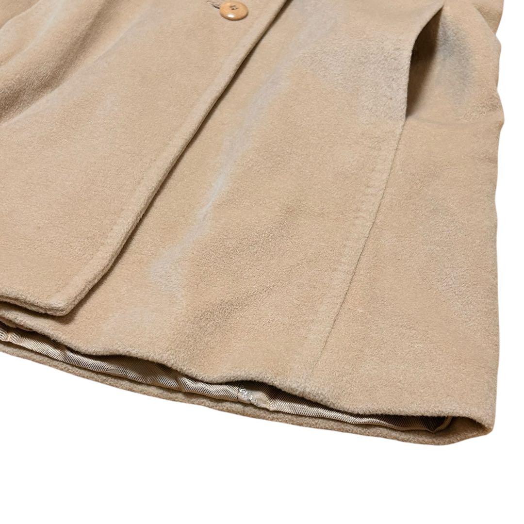 マックスマーラステュディオ ミドル丈コート アンゴラ ウール【L】ベージュ