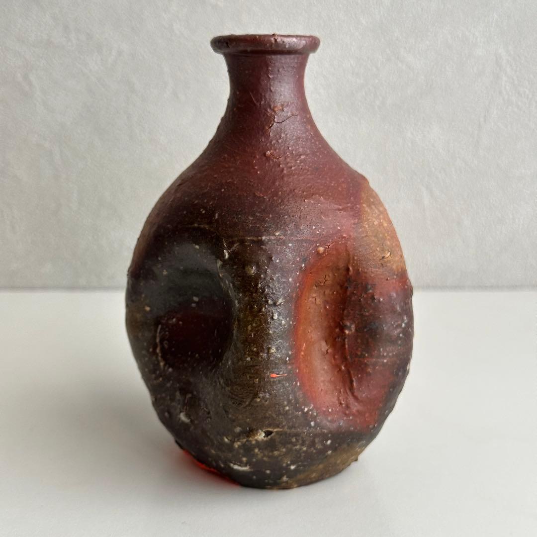 原田拾六  備前 酒器 徳利 共箱 直しあり