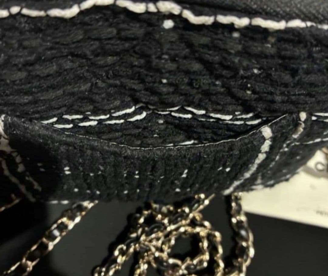 CHANEL ツイード チェック バッグノベルティ