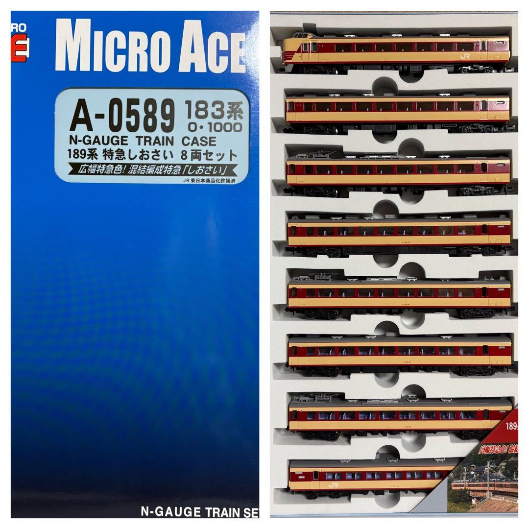 極美品 マイクロエース 189系 特急しおさい 0589 8両セット