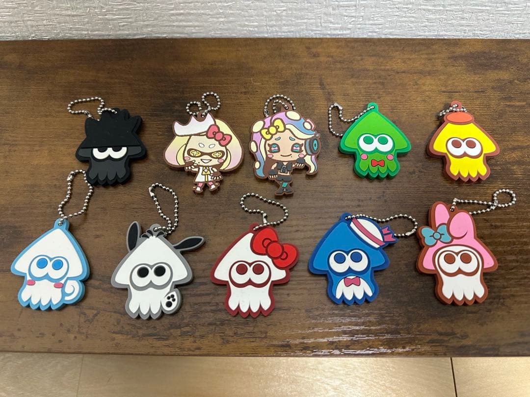 スプラトゥーン サンリオ ラバーストラップ コンプ(10個)セット
