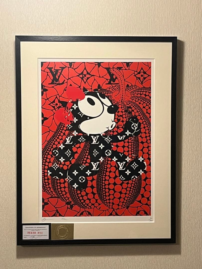 DEATH NYC ／FELIX／草間彌生／HELLO KITTY 【額装付き】