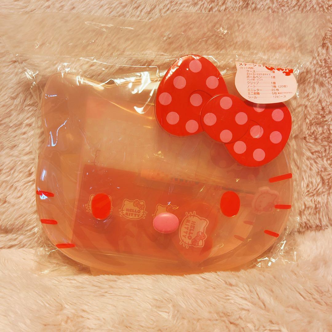 希少レア　ハローキティ　ケース入り　文具セット　レターセット　2008 サンリオ