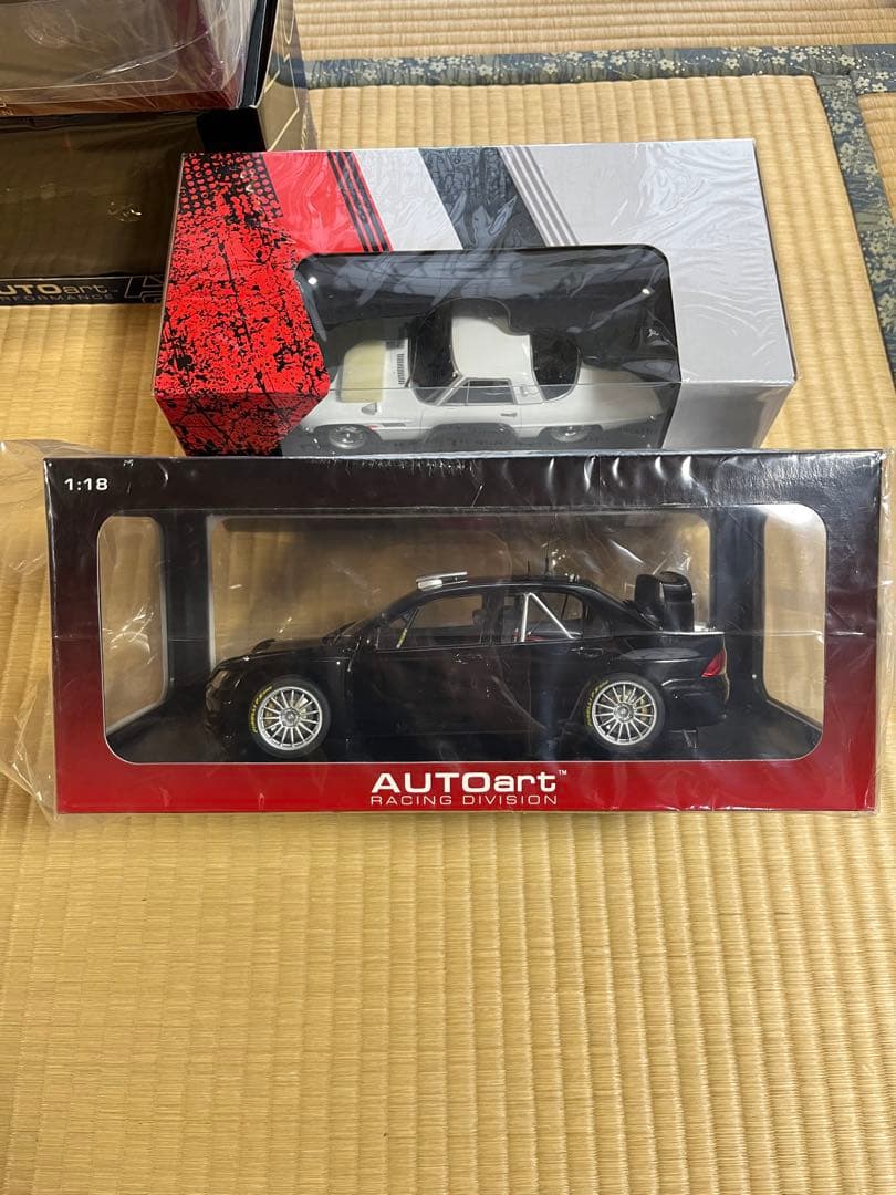 22まぜ ２台 AUTOart 三菱 ランサー WRC05 1/18