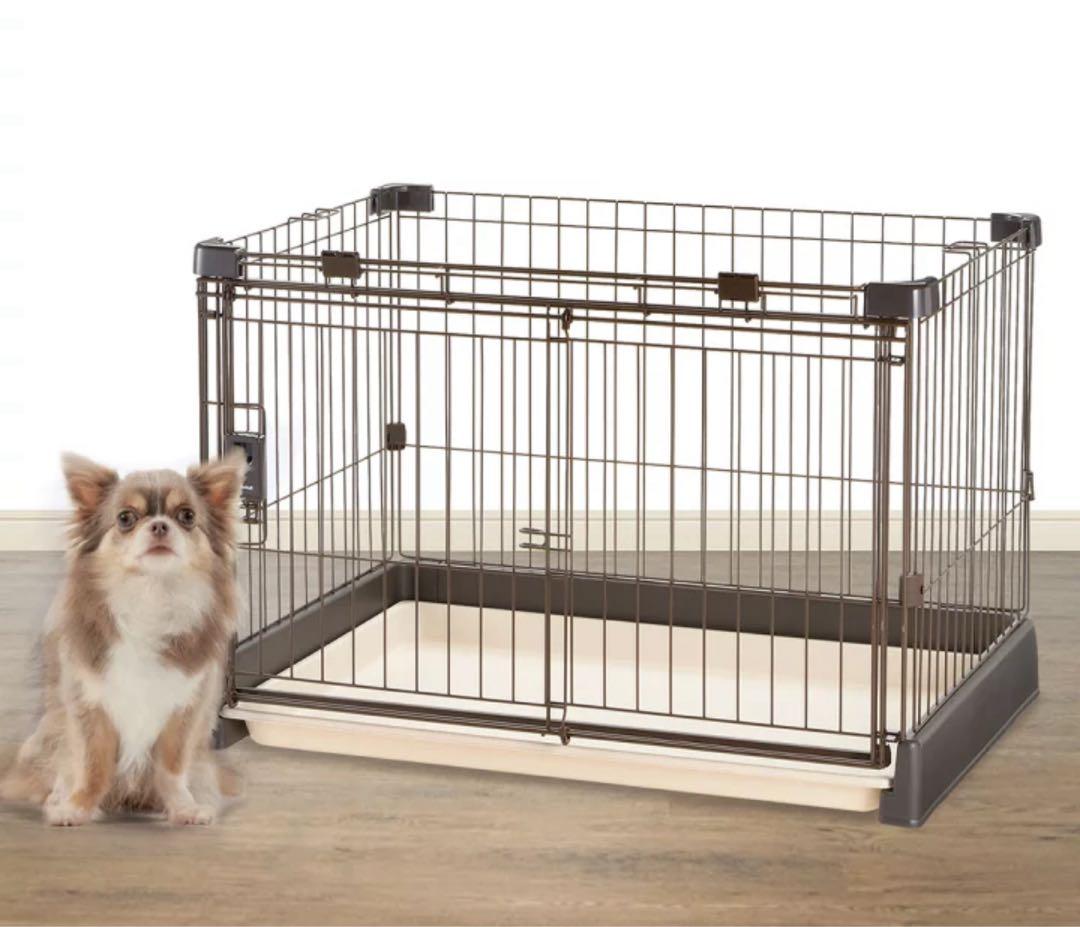 犬用ケージ スライドドア付き※別売の屋根付きです