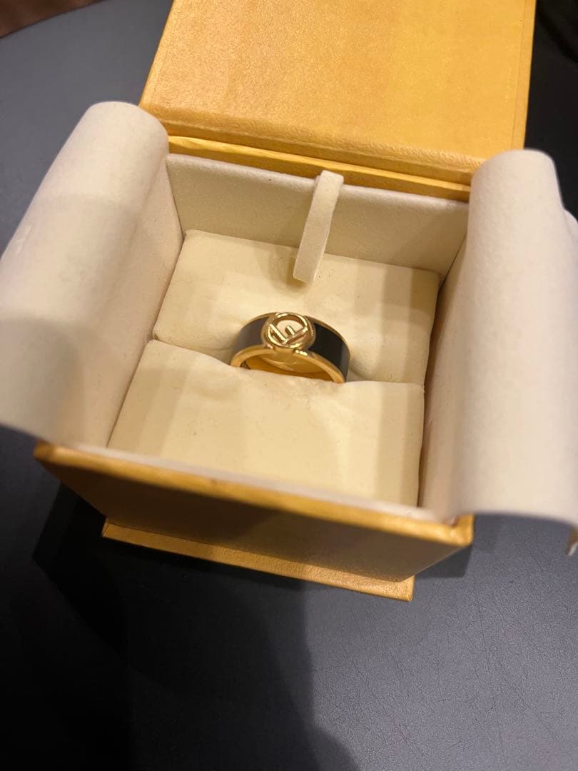 【美品】FENDI リング　バイカラー