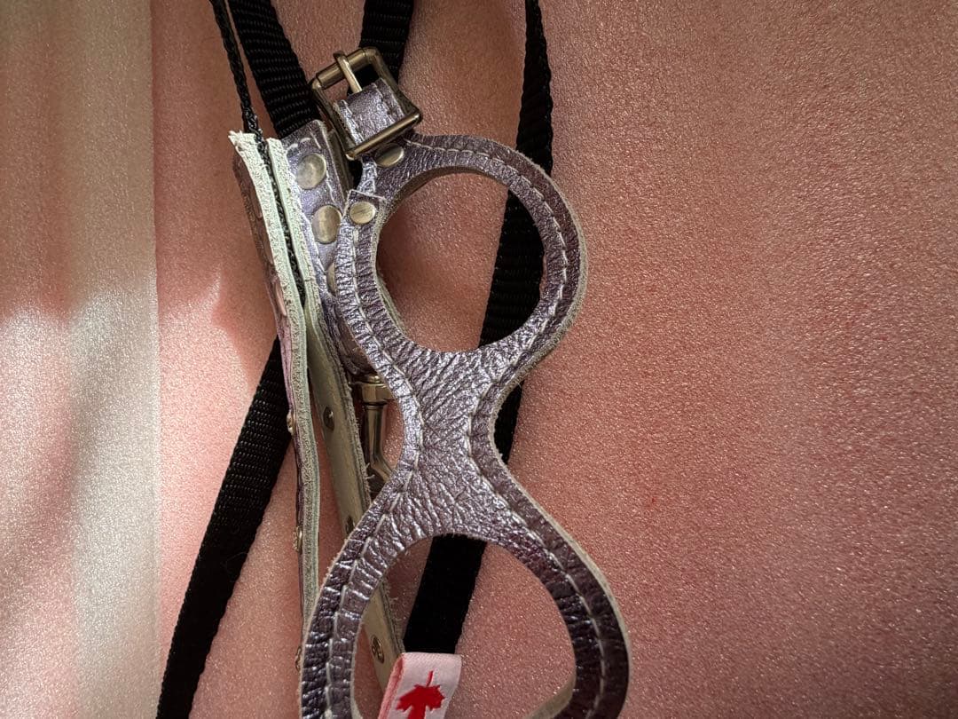 バディベルト　ラベンダーメタリック レザー ハーネス