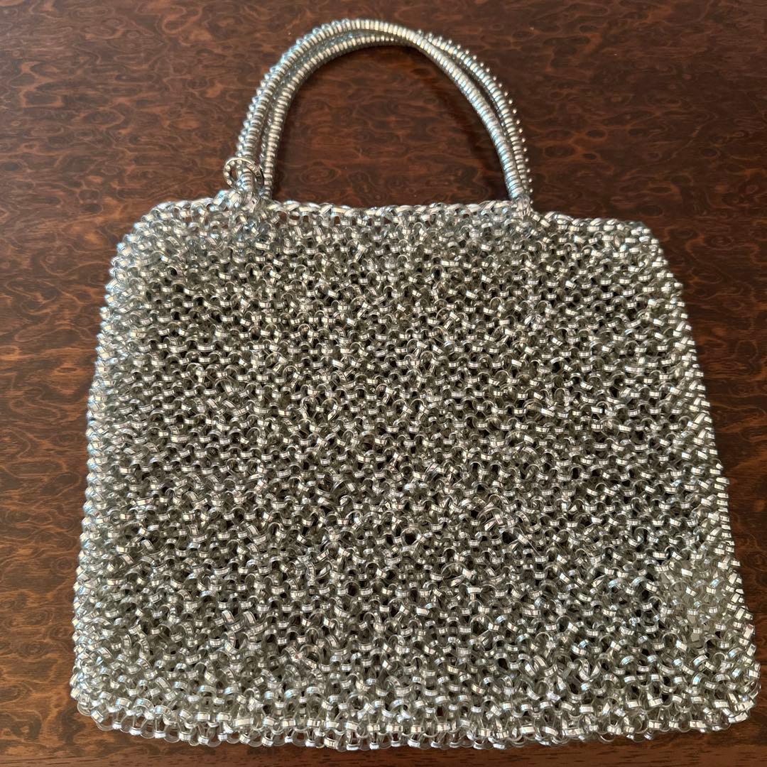 アンテプリマ　ワイヤーバッグ　シルバー