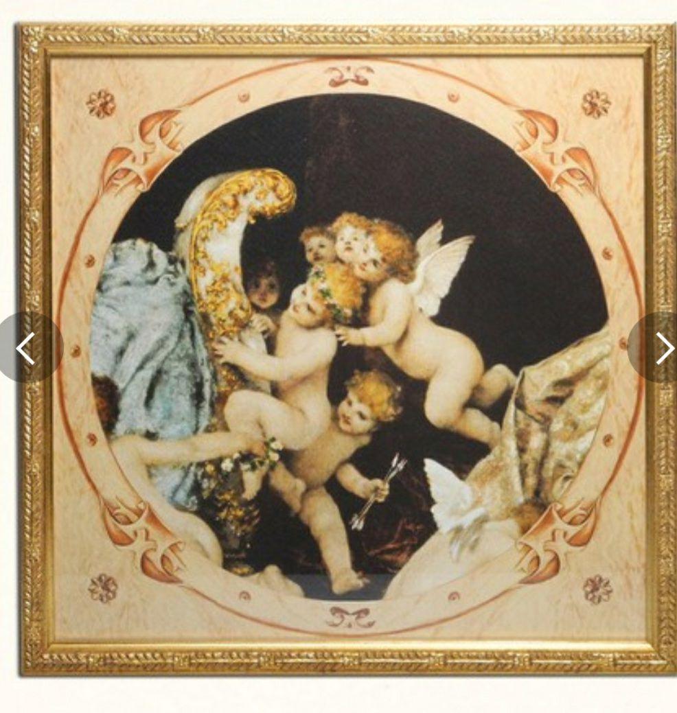 要問い合せ♥️イタリア製♥️ヨーロピアン　幸せ引き寄せ　天使　エンジェル　絵画