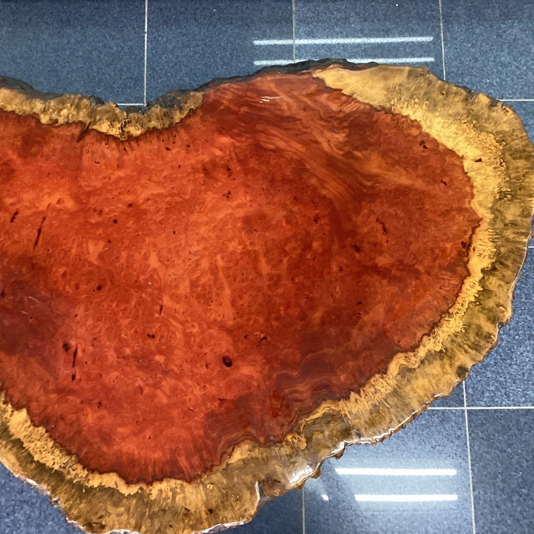 天然木　一枚板　座卓　テーブル　レトロ　アンティーク