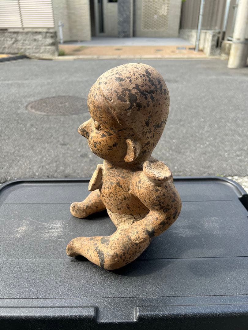 子供 陶器 焼物 土器 土偶 燭台メキシコ 置物 オブジェ インテリア 三越