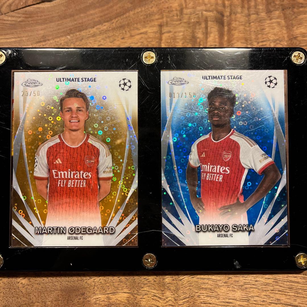 topps ultimate stage ウーデゴール　サカ　マルティネッリ