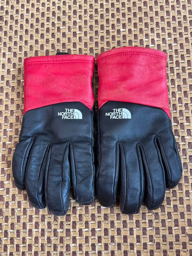 supreme the northface レザー　グローブ