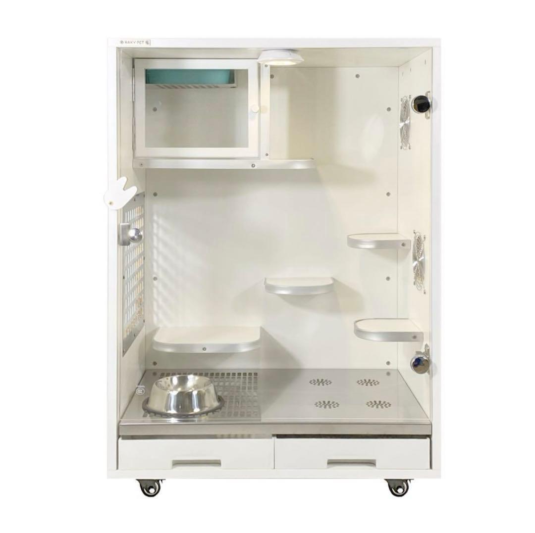 小動物用ケージ　チンチラゲージ　ケージ　80cm [組み立て完成品]+回し車