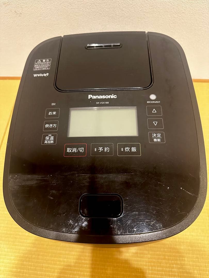 Panasonic 圧力IH炊飯器W踊り炊き　内釜交換済SR-VSX188-K