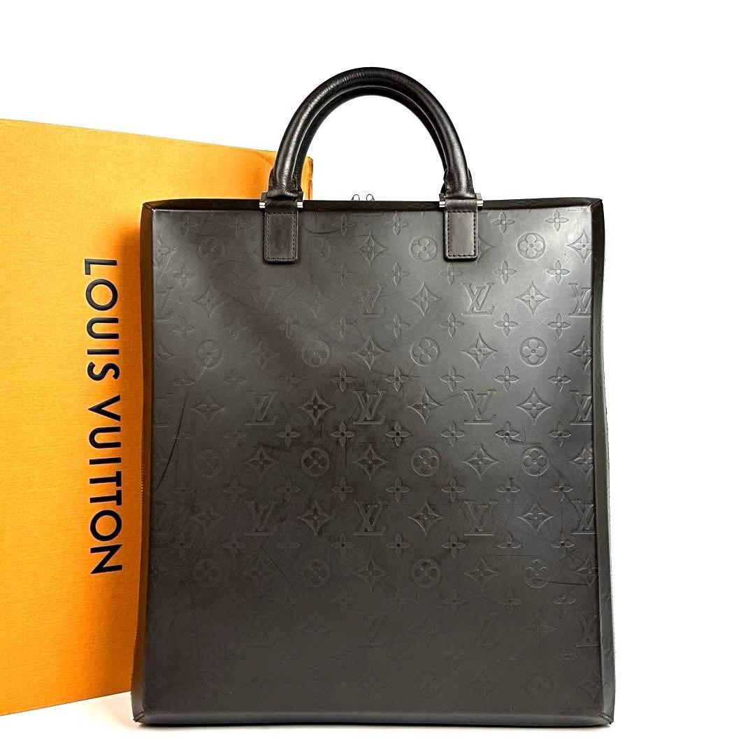 極美品 ルイヴィトン モノグラムグラセ エルヴィン M46580 レザー 書類鞄