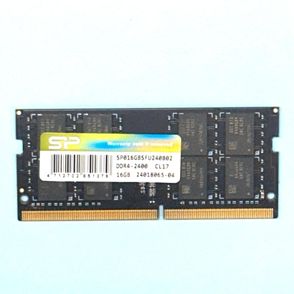 ノートPC用メモリ260pin SODIMM DDR4-2400 16GB