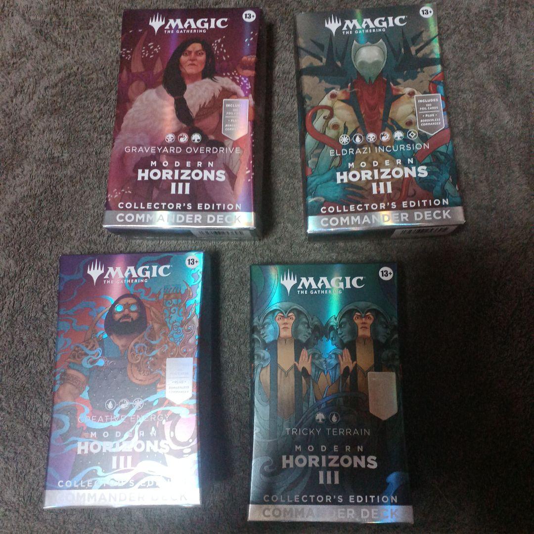 MTG モダンホライゾン3統率者デッキコレクターズエディション　4種各1