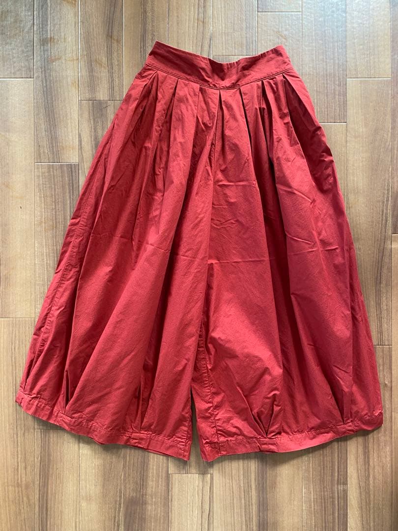 美品⭐︎HARVESTY 赤 バルーン　キュロット 日本製