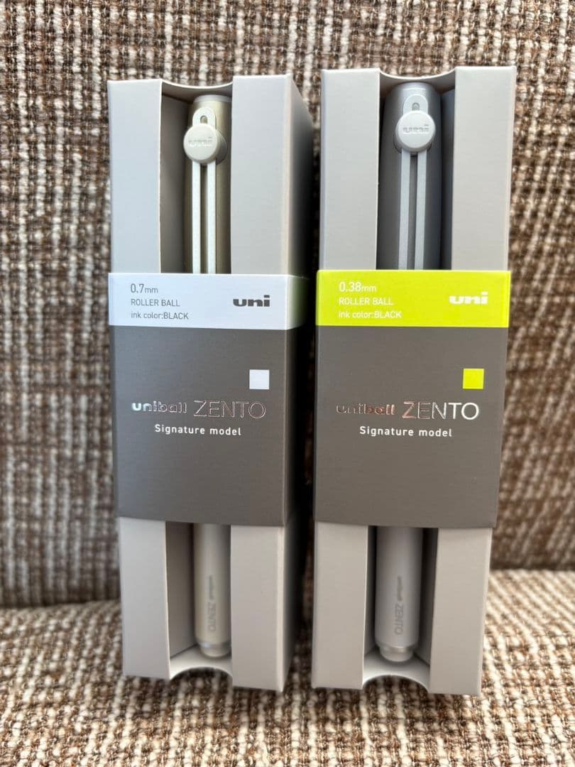 uni-ball ZENTO シグネチャーモデル 0.38mm・0.7mm　2本