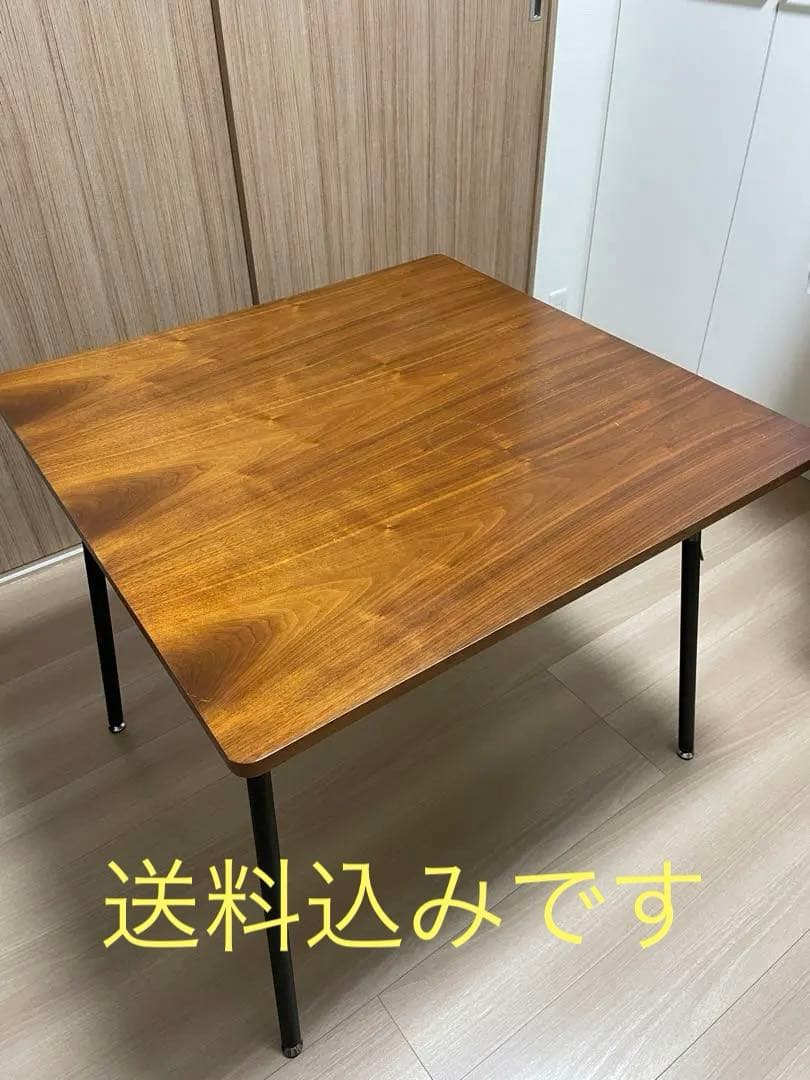 【たのメル便】ニトリ　ブラウンの正方形ダイニングテーブル