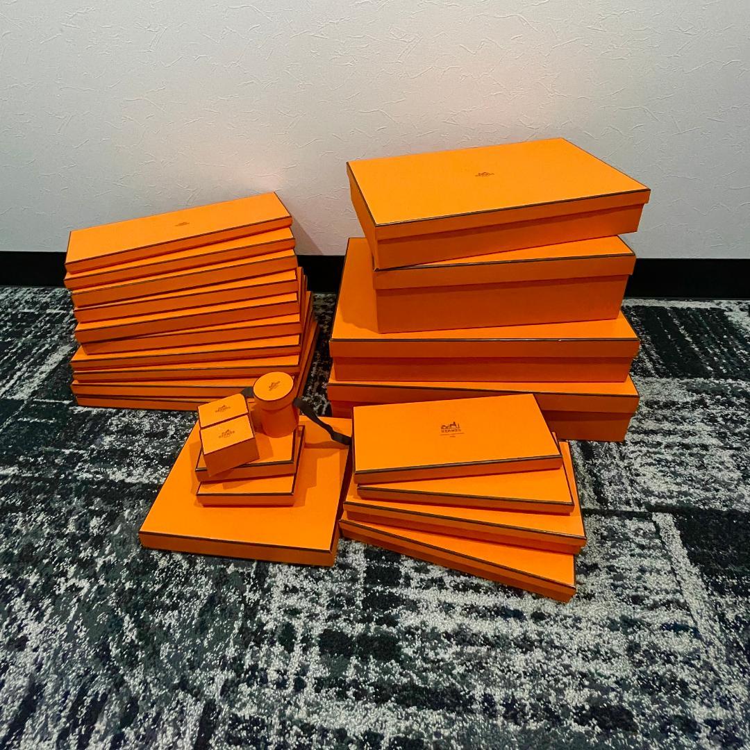 HERMES　エルメス　オレンジ　空箱　長方形　24個セット