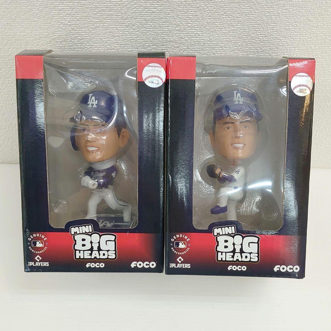 大谷翔平ドジャース ミニボブルヘッド シティコネクト打者　ホーム投手