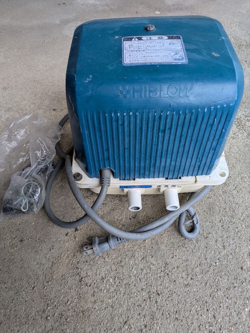 動作浅　⑤新品エアフィルター付き　DUO-80 左ばっ気　ブロワー　エアー