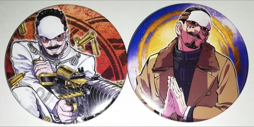 ゴールデンカムイ 鶴見中尉 コレクション缶バッジ 1弾 2弾 セット 原画展