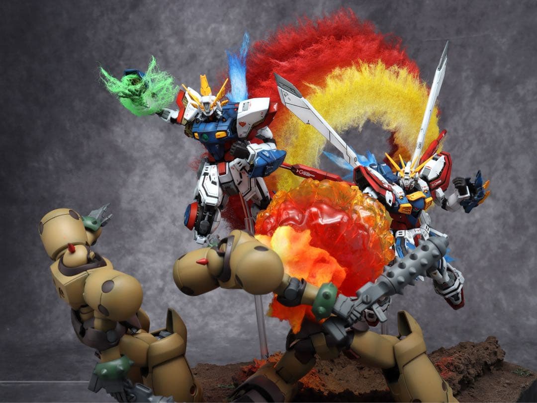 RG ゴッドガンダム シャイニングガンダム　ガンプラ塗装済み完成品