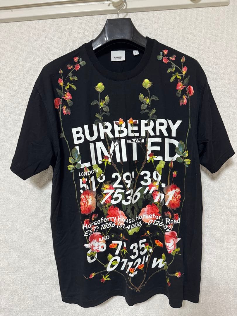 BURBERRY ブラック Tシャツ S