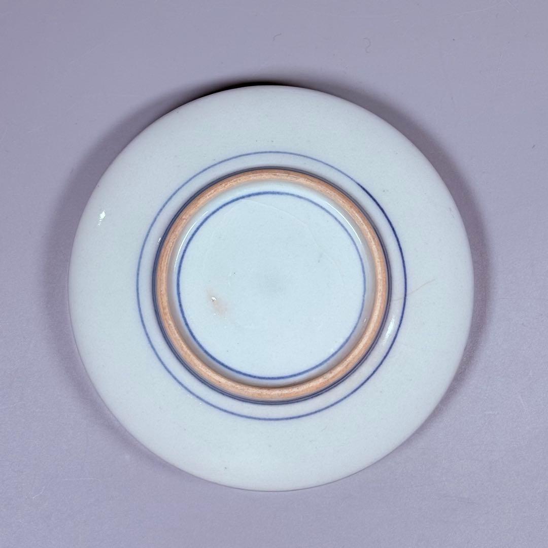 江戸期　大聖寺伊万里　金襴手三方龍壽文小皿　5客　日本料理　懐石　骨董　古美術