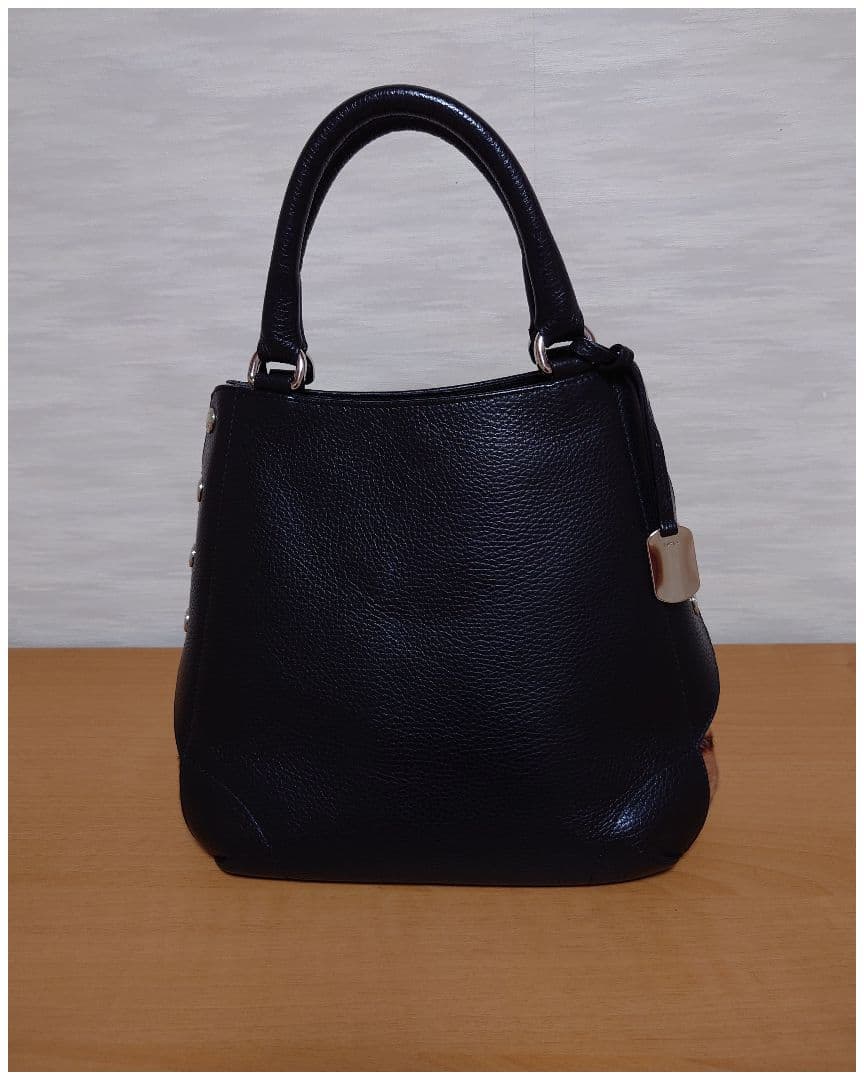 新品未使用　FURLA　フルラ　ハラコ　2way ハンド　ブラック☓レオパード