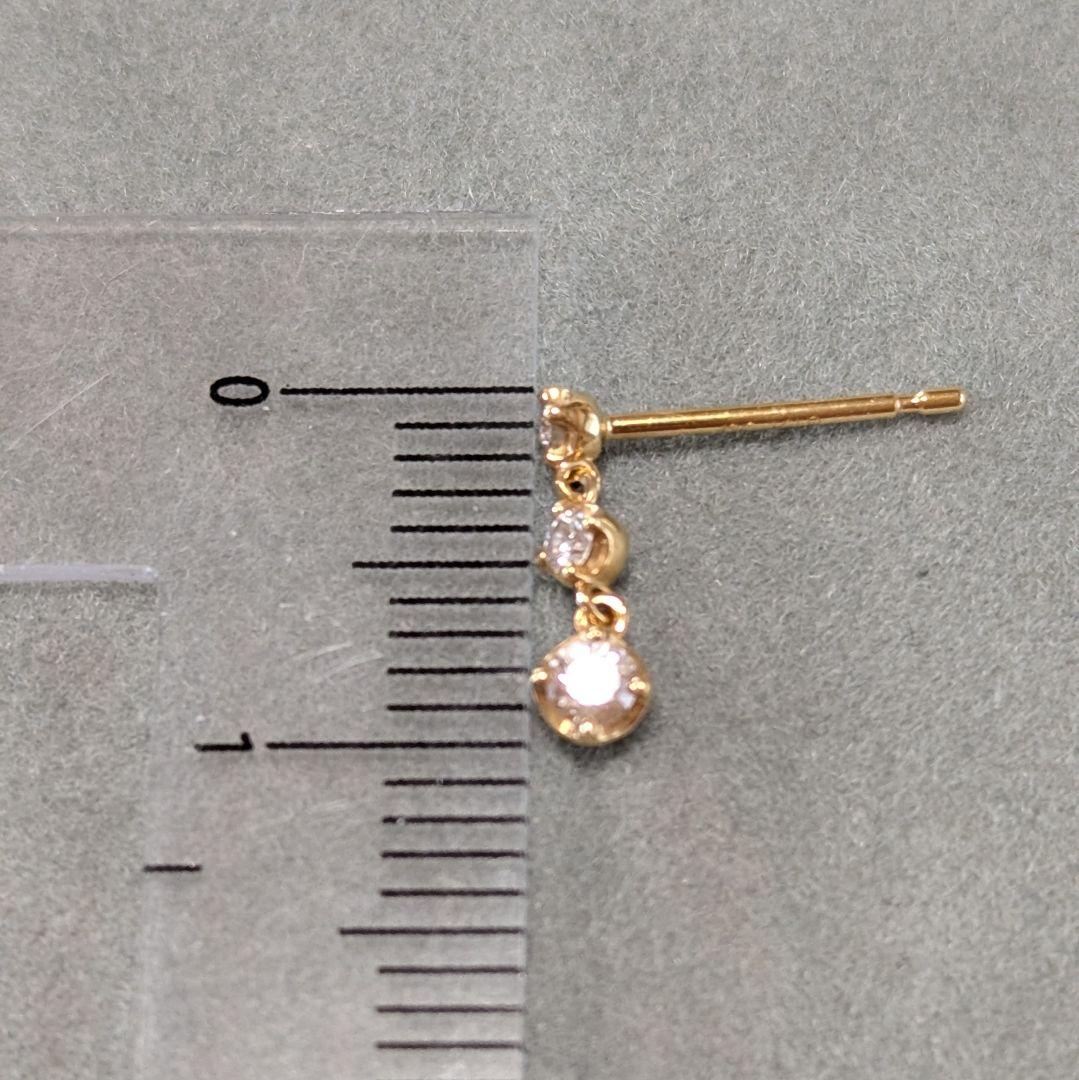 ４℃ K18YG ダイヤモンドピアス ヨンドシー