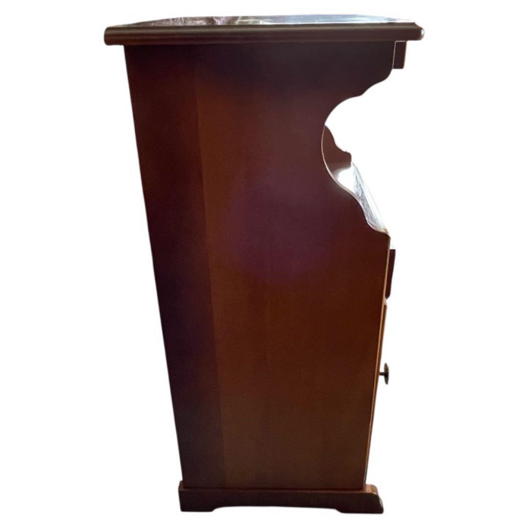 Karimokuカリモク コロニアル 花台 収納棚 レトロモダン家具