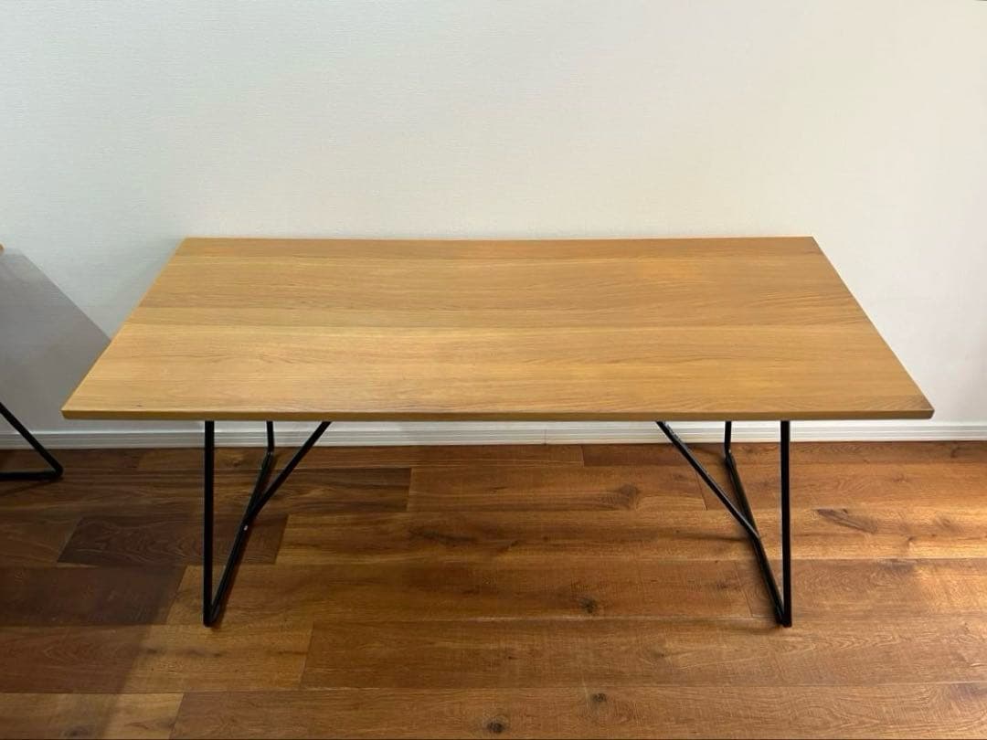 無印良品 MUJI 折りたたみテーブル160cm オーク材①