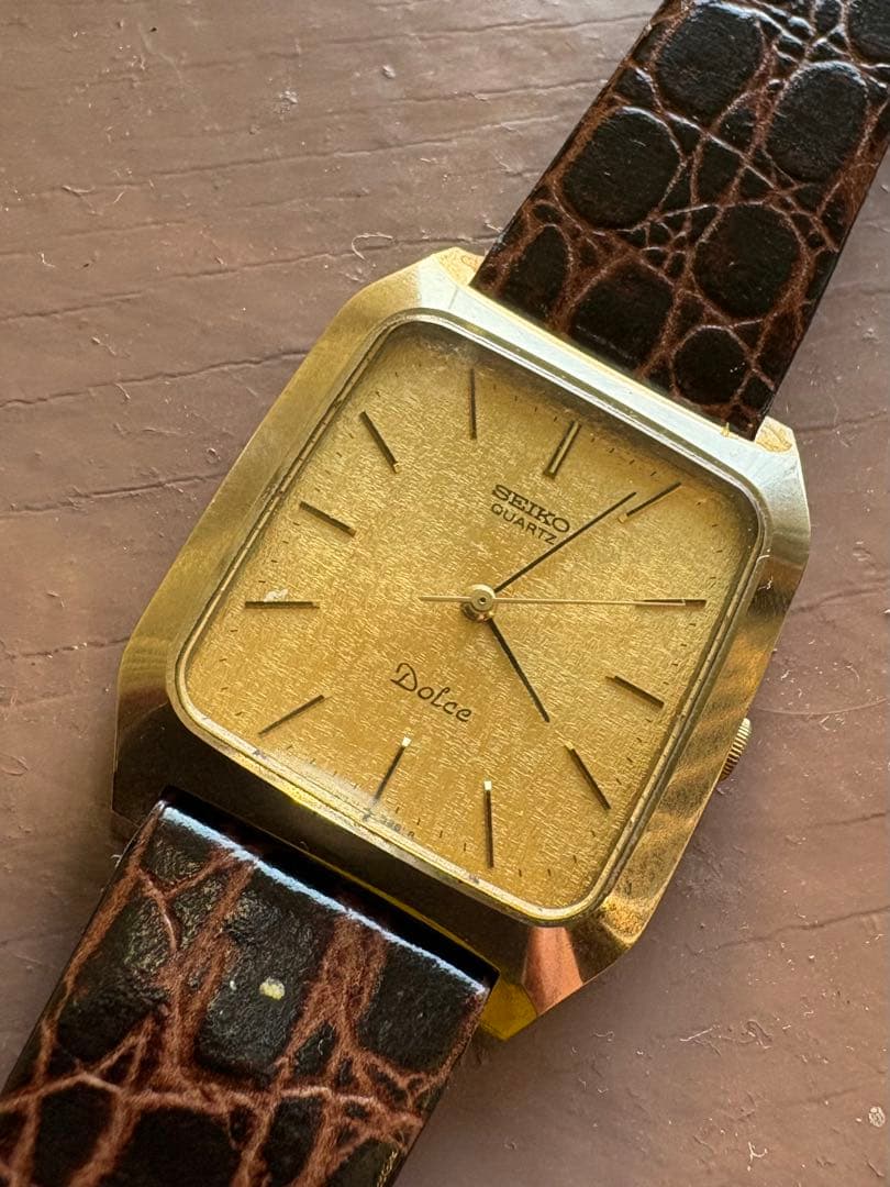 セイコー ドルチェ ヴィンテージ クォーツウォッチ 完動品 電池交換済 美品
