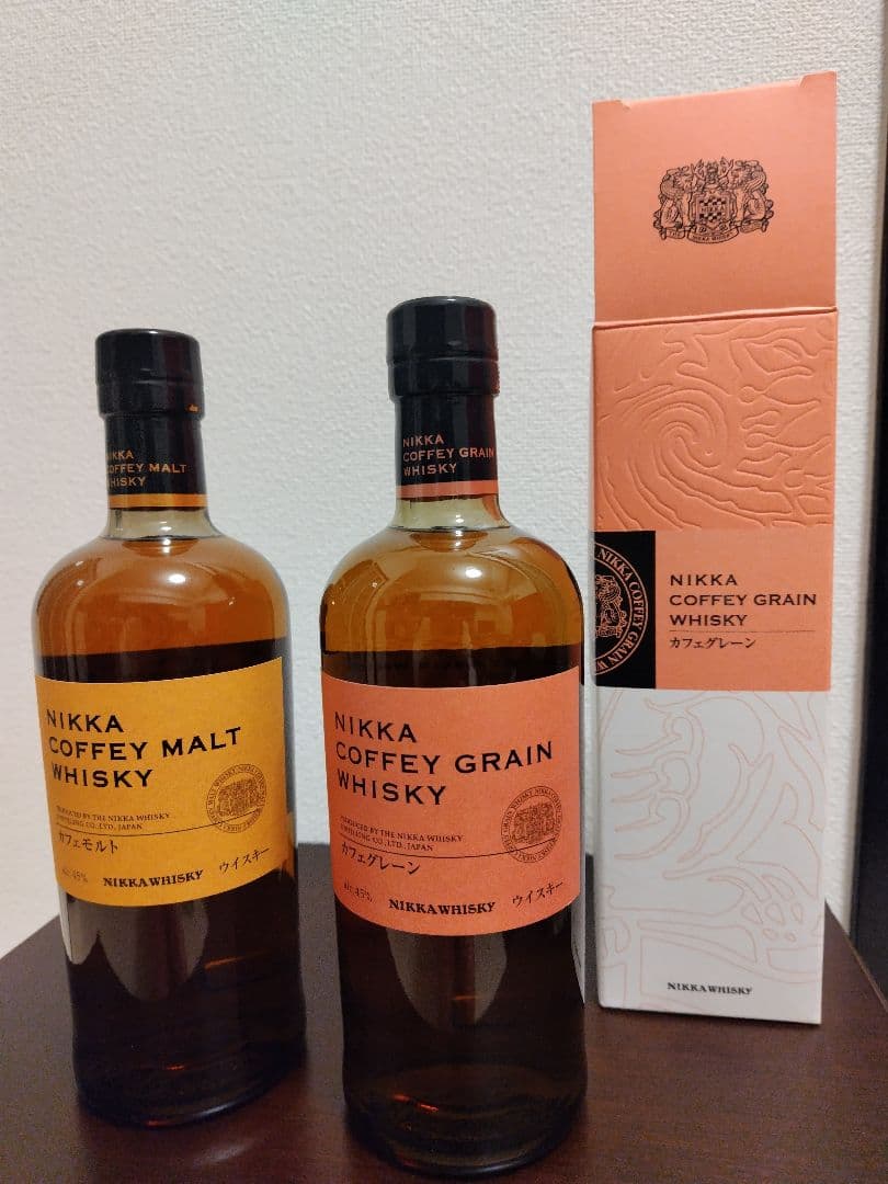 ニッカ　カフェモルト・グレーン　2本セット　グレーンは箱あり　新品　送料込み