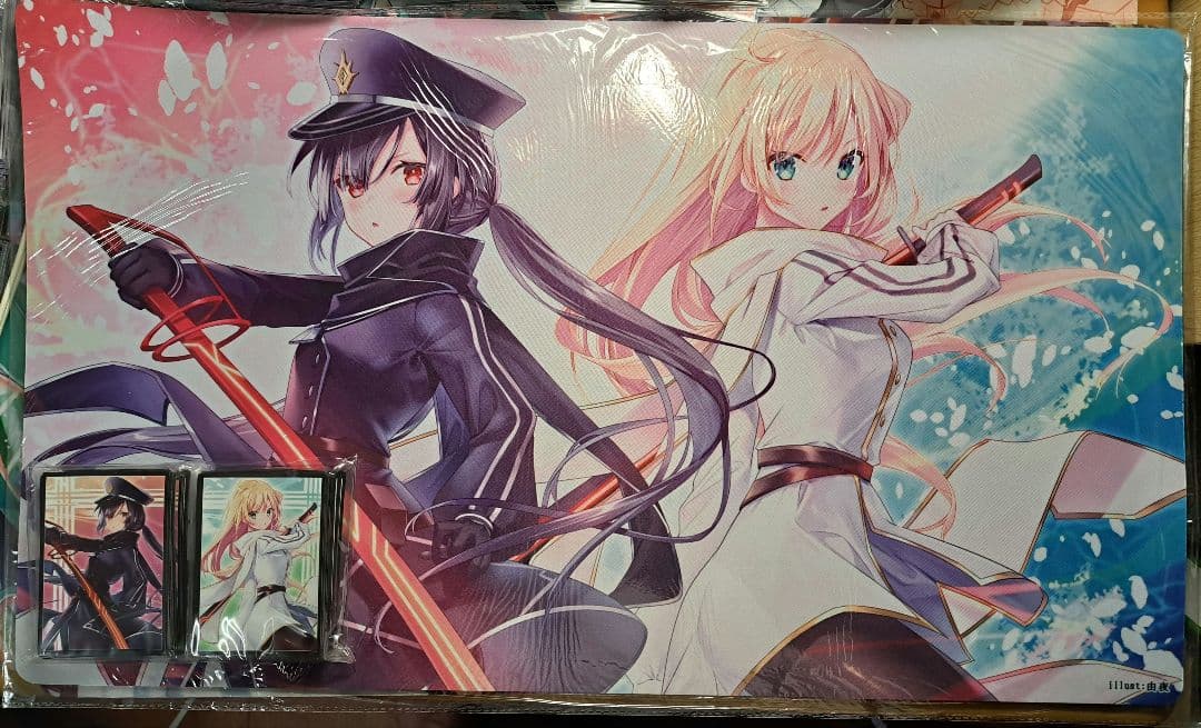 遊戯王　閃刀姫レイ&ロゼ　スリーブ&プレイマット　セット