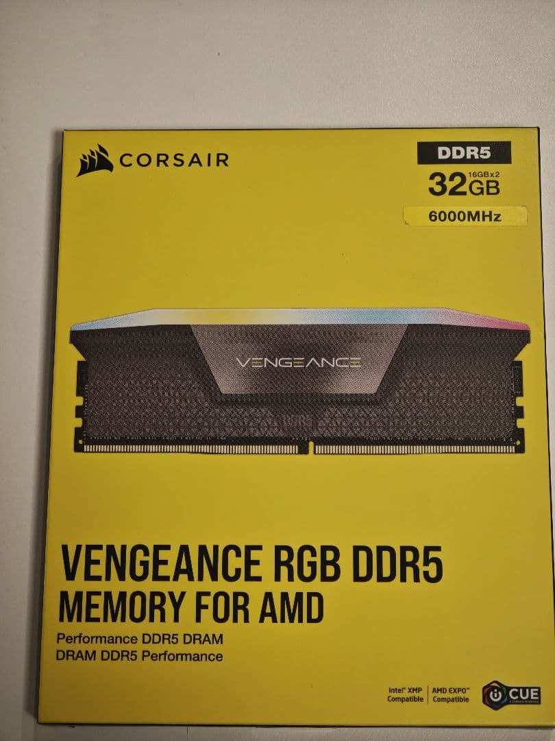 メモリー Corsair Vengeance RGB DDR5 32GB 6000MHz