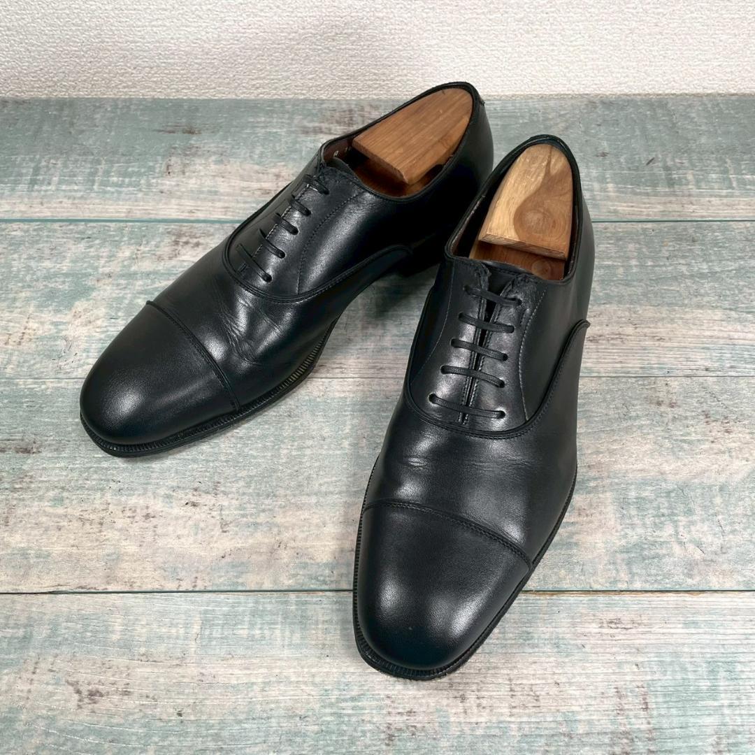 美品 Ferrgamo 最高級 ドレスシューズ ストレートチップ 8 2E