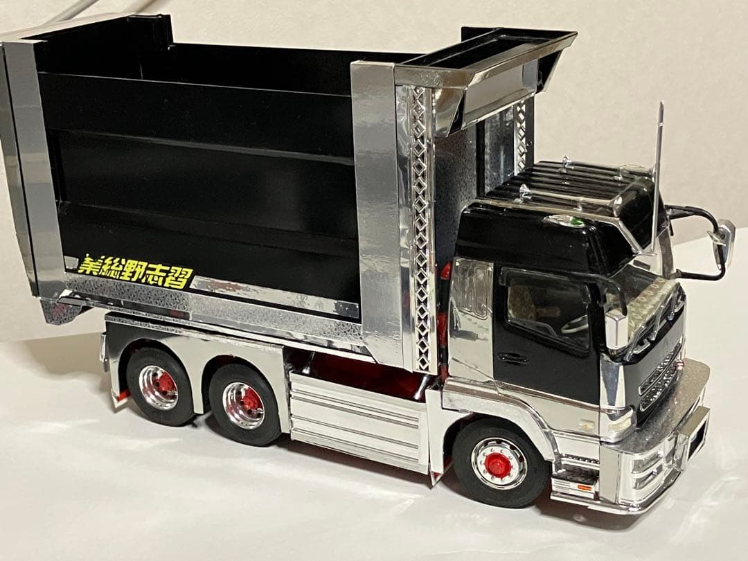 デコトラダンプ、スパグレ、デカ箱ダンプ、プラモデル1／32完成品